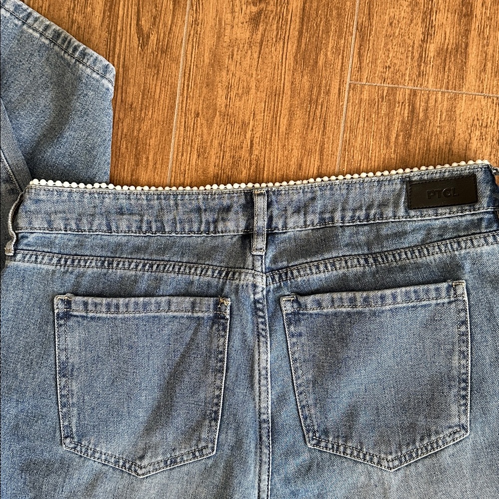 PTCL Blue Denim Jeans special trimmed with pearls - Picture 7 of 10